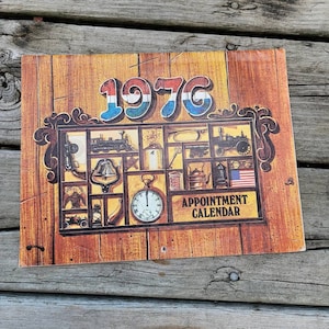 1976 Northwestern Bell Bicentennial Calendar.  Featuring 12 regional artists&#39; works.