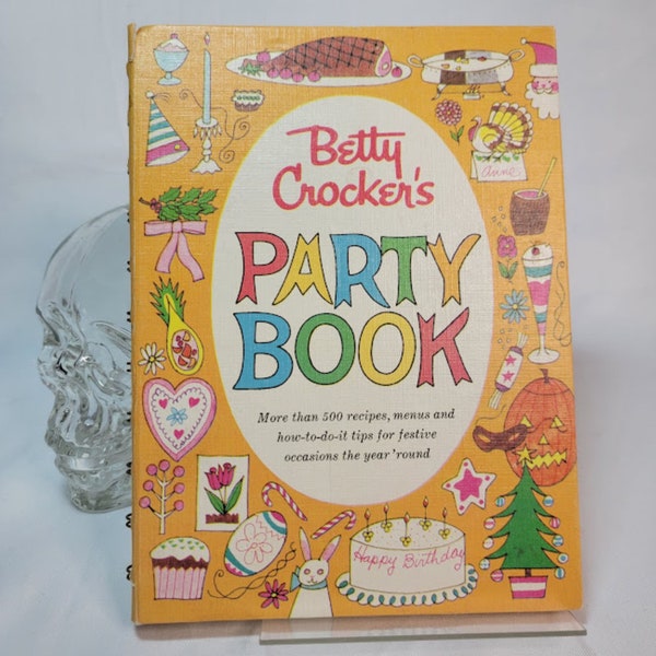 1960 Betty Crocker's Party Book Spiral Bound 1st 1st. Mid Century Suburbia