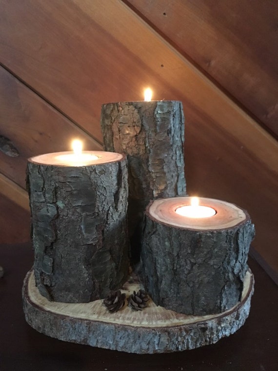 rustic candle holders uk