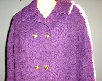 next lilac boucle coat