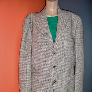 Check tweed jacket in multicolour