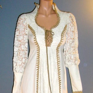 Vintage Gunne Sax, size 5, lace sleeves, boho, renaissance, festival, wedding dress