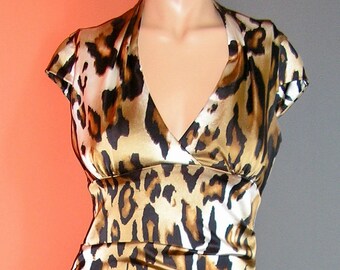 Cheetah Print Dress Etsy
