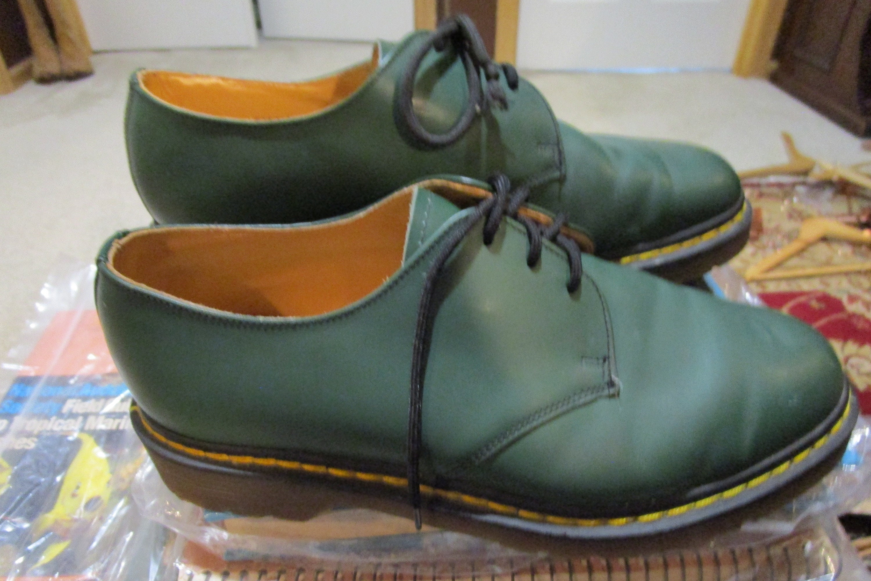 Afwijzen Afleiden winkelwagen Vintage Doc Marten Green Oxford Shoes Made in England UK 8 - Etsy New  Zealand