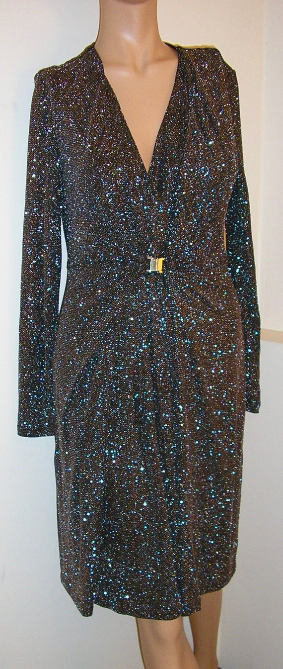 calvin klein faux wrap dress