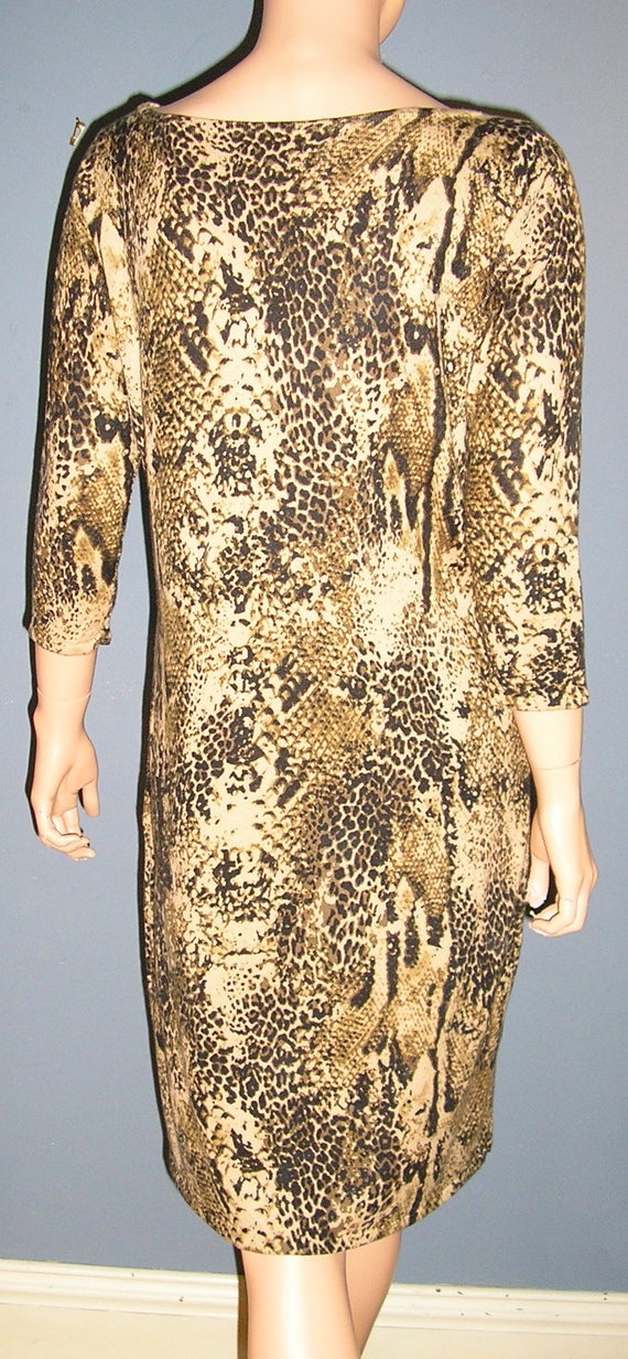 SALE Vintage 90s Calvin Klein Knit Dress Animal Print - Etsy SALE Vintage 90s Calvin Klein Knit Dress Animal Print - Etsy