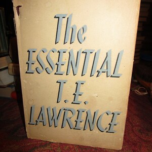 Vintage, 1951, The Essential T.E. Lawrence, stated first edition