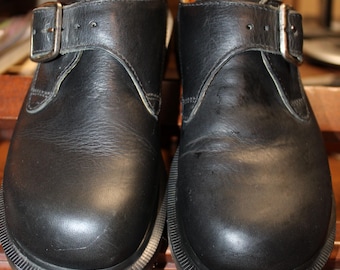 Vintage Doc Marten black monk strap shoes UK 5 US women 7 made in England
