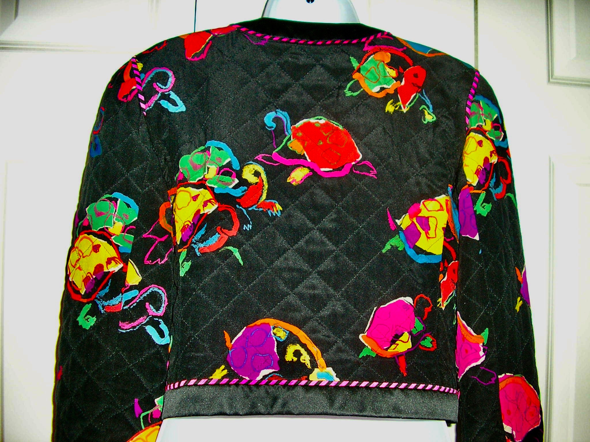 SALE, Vintage, Escada, Margaretha Ley, Silk Turtle Jacket, Size 36