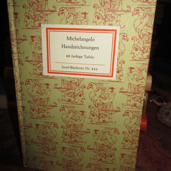 Vintage, 1975, Michelangelo Handzeichnungen Insel-Verlag, Leipzig, in German, reprint