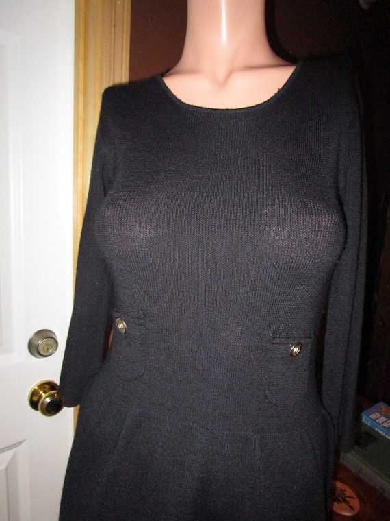 anne klein button front sweater dress