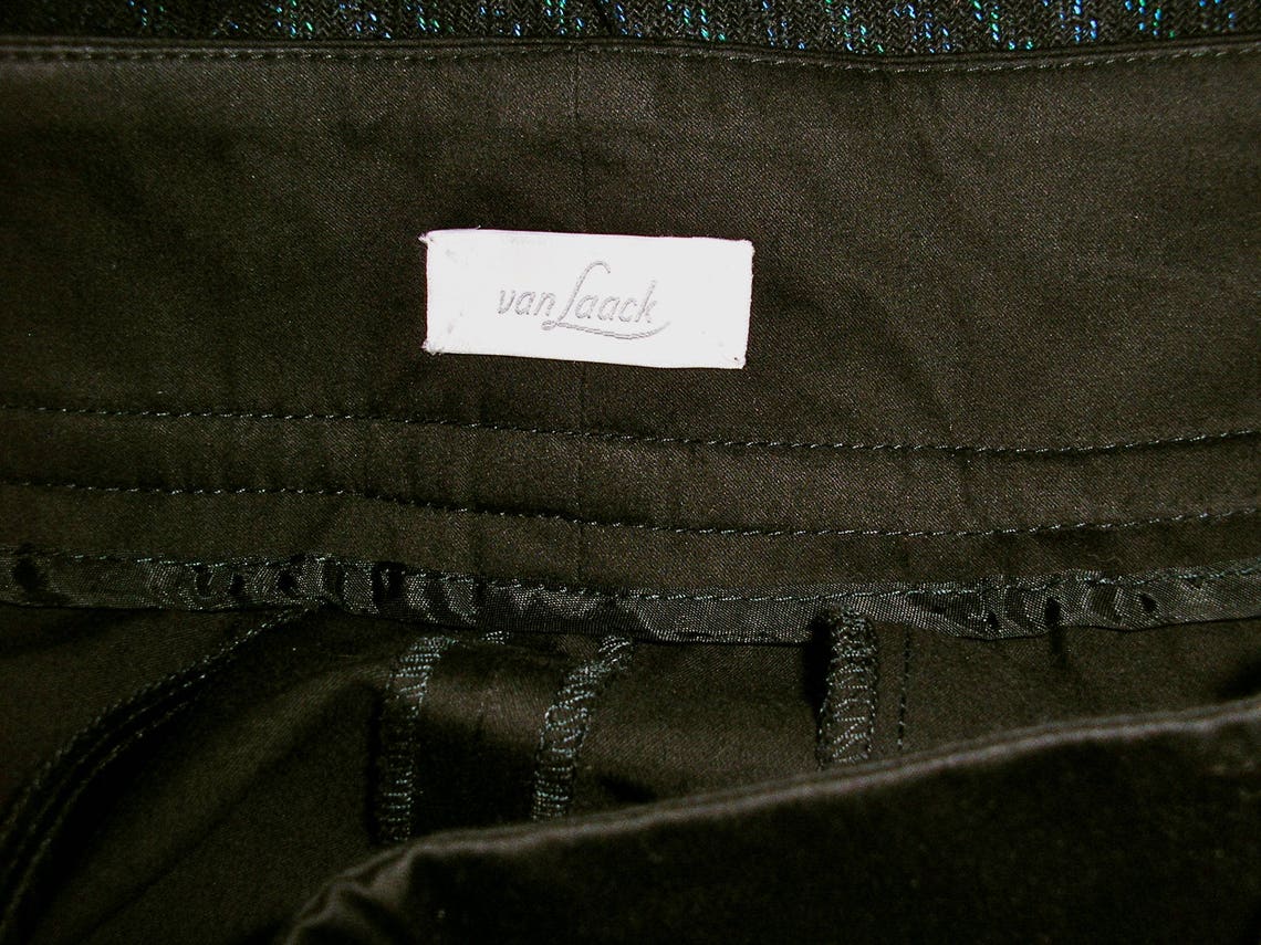 Vintage NOS NWT Van Laack Black Cotton Capris Size 10 - Etsy