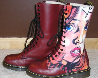 SALE Very Rare Doc Marten Comic Girl Warhol - Etsy Israel