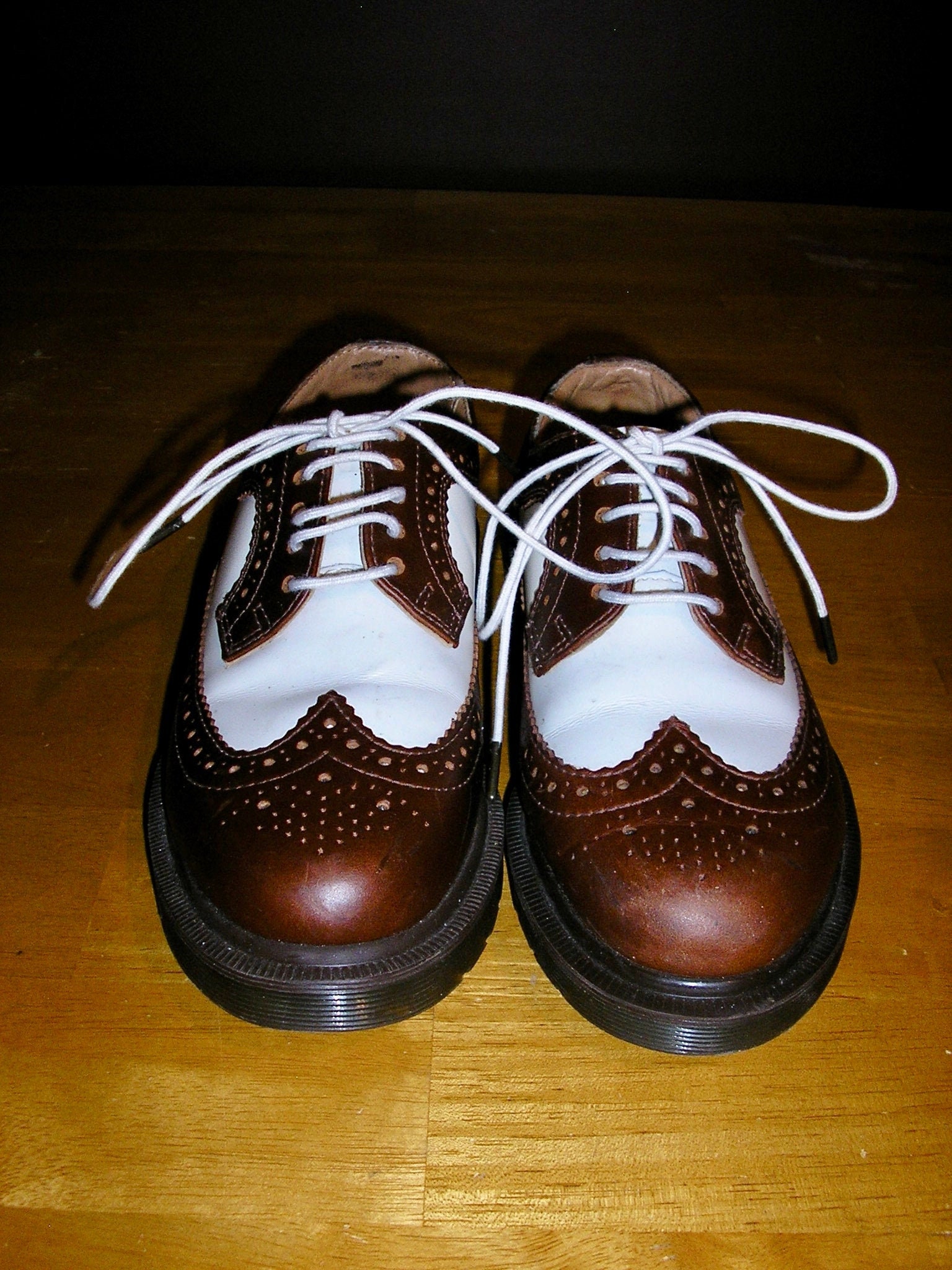 Brown White Wing Tip - Etsy