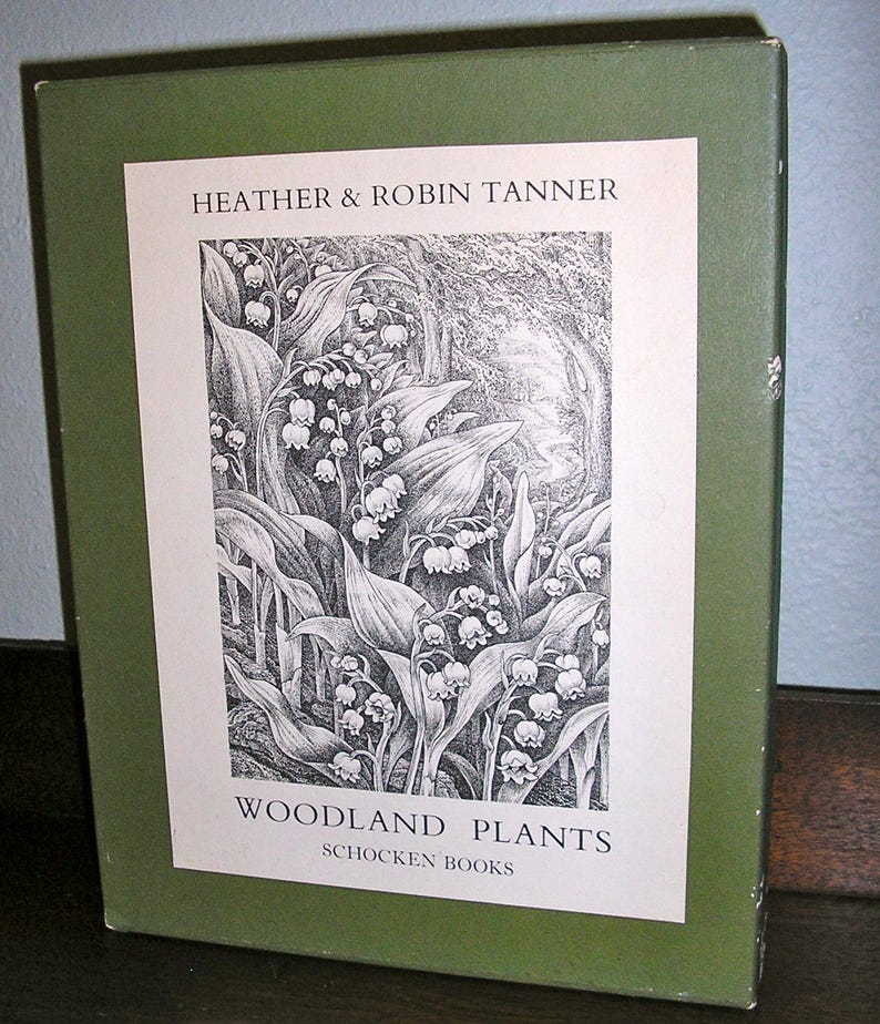 Vintage, First Edition, limited edition 834 of 1500, 1982, Woodland Plants, Tanner, HC with DJ and box, excellent condition image 1