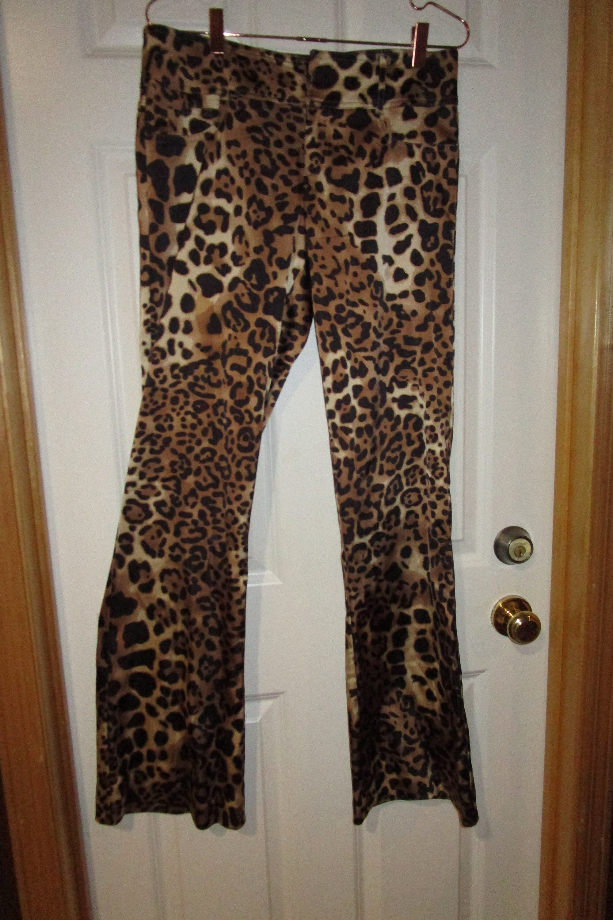 Vintage, 90s, Cache, Jean Style, Leopard Pants, Size 10, Low