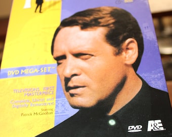 Coffret DVD intégral de la série culte « Le Prisonnier », édition vintage 2001, regroupant les titres de la série de 1968.
