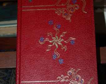 vintage des années 90, Le Seigneur des anneaux, Westmarch Edition, Collectors Edition, rouge avec dorure et écrin, runes dorées