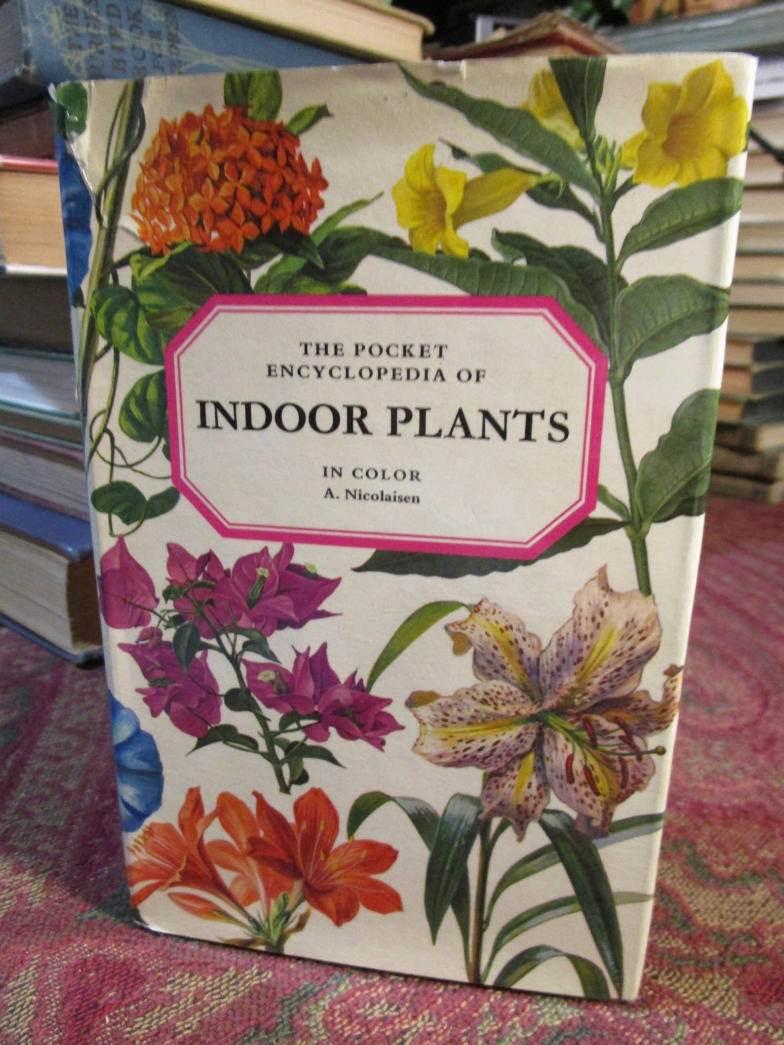 Vintage 1970, the Pocket Encyclopedia of Indoor Plants, A. Nicolaisen, First English Edition ...