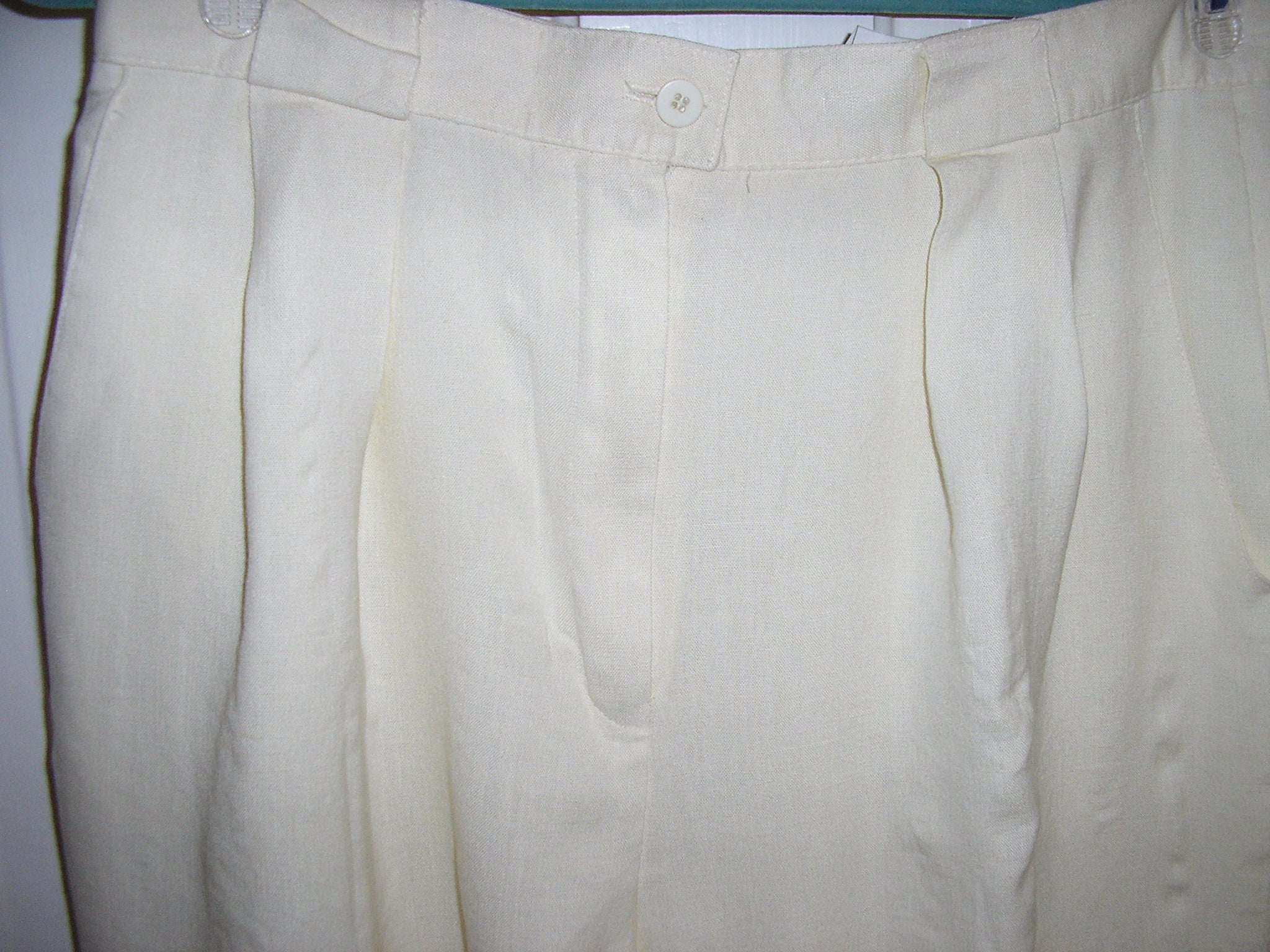Vintage 90s Jones New York Linen Rayon Blend Pants High - Etsy