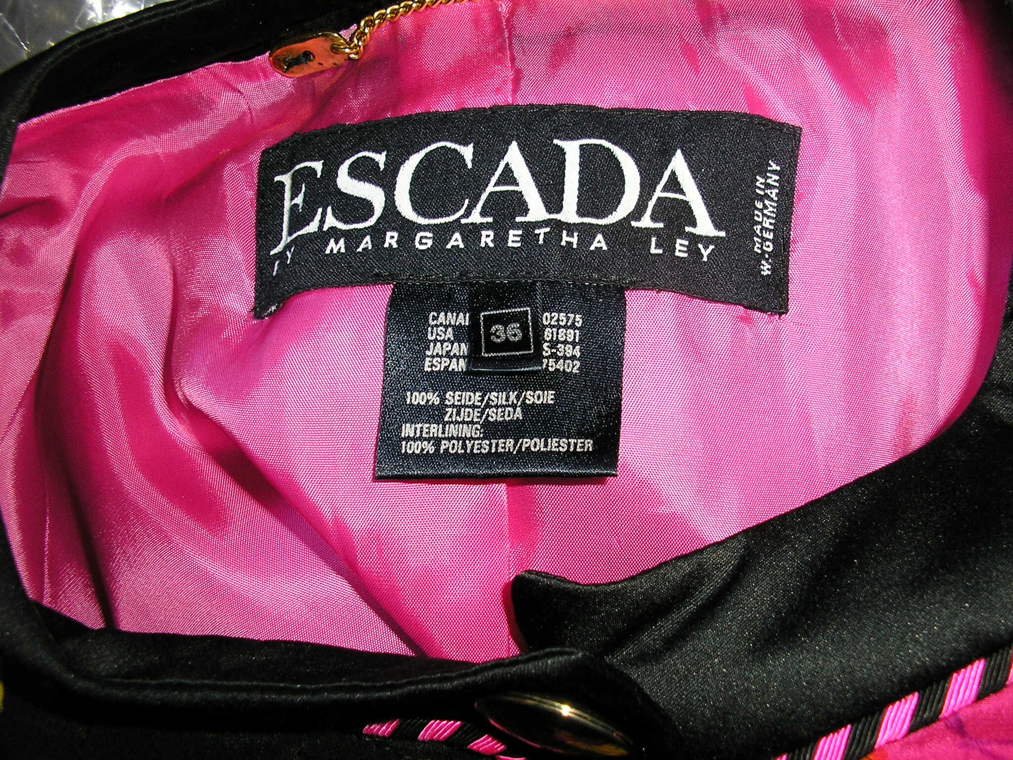 SALE, Vintage, Escada, Margaretha Ley, Silk Turtle Jacket SALE, Vintage, Escada, Margaretha Ley, Silk Turtle Jacket