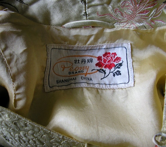 SALE, vintage silk, embroidered, oriental robe, f… - image 5