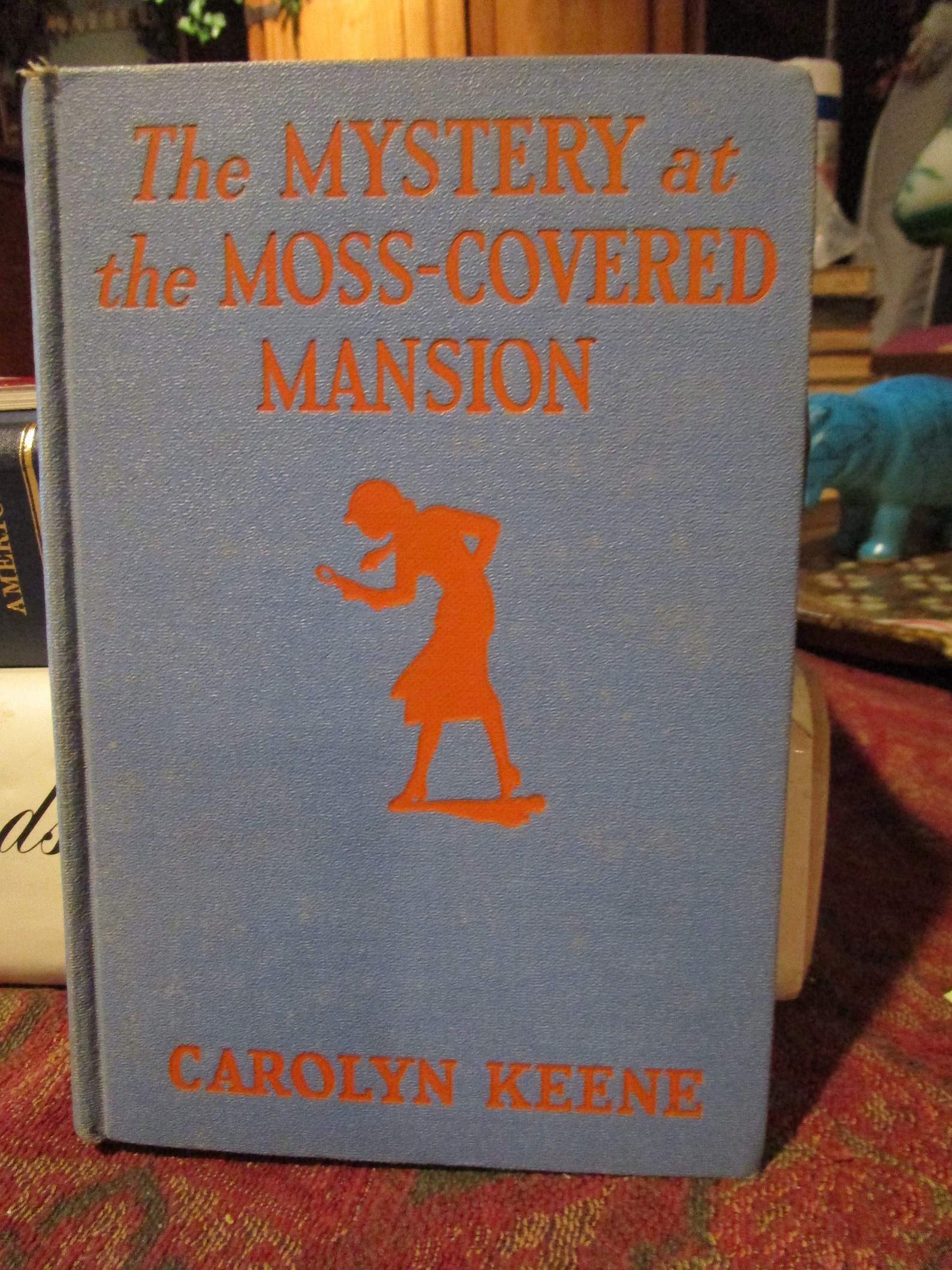 Antique, 40s, Nancy Drew, Mystery at the Moss Covered Mansion, Blue ...