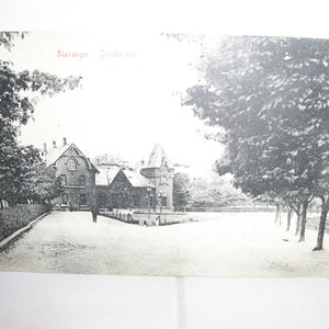 Antique postcard, photo, Stavanger, Jernbanens, Norway, 1900s, photo postcard