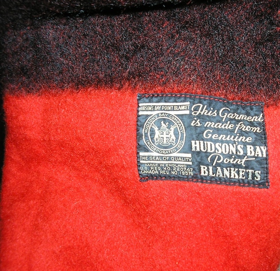 Hudson bay blanket red and black sale