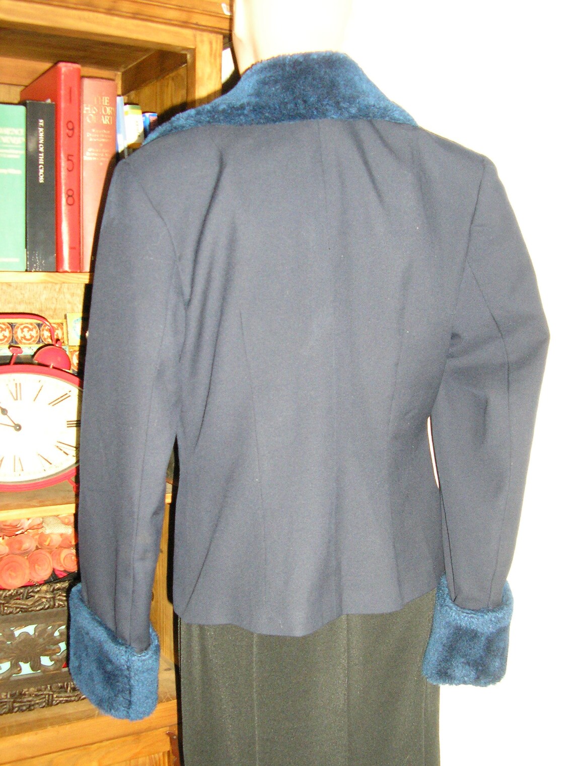Gabardine Military Jacket Navy Blue main image 0