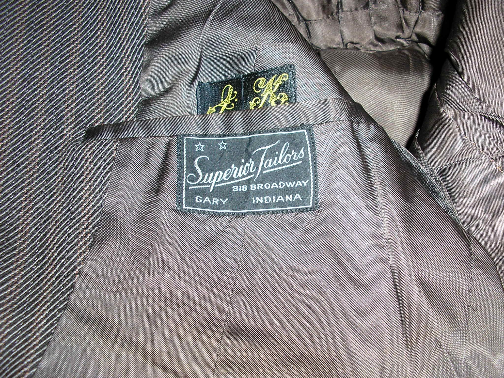 Vintage 40s, 1943, Wool Gabardine Jacket Blazer, Brown, Black, Superior ...