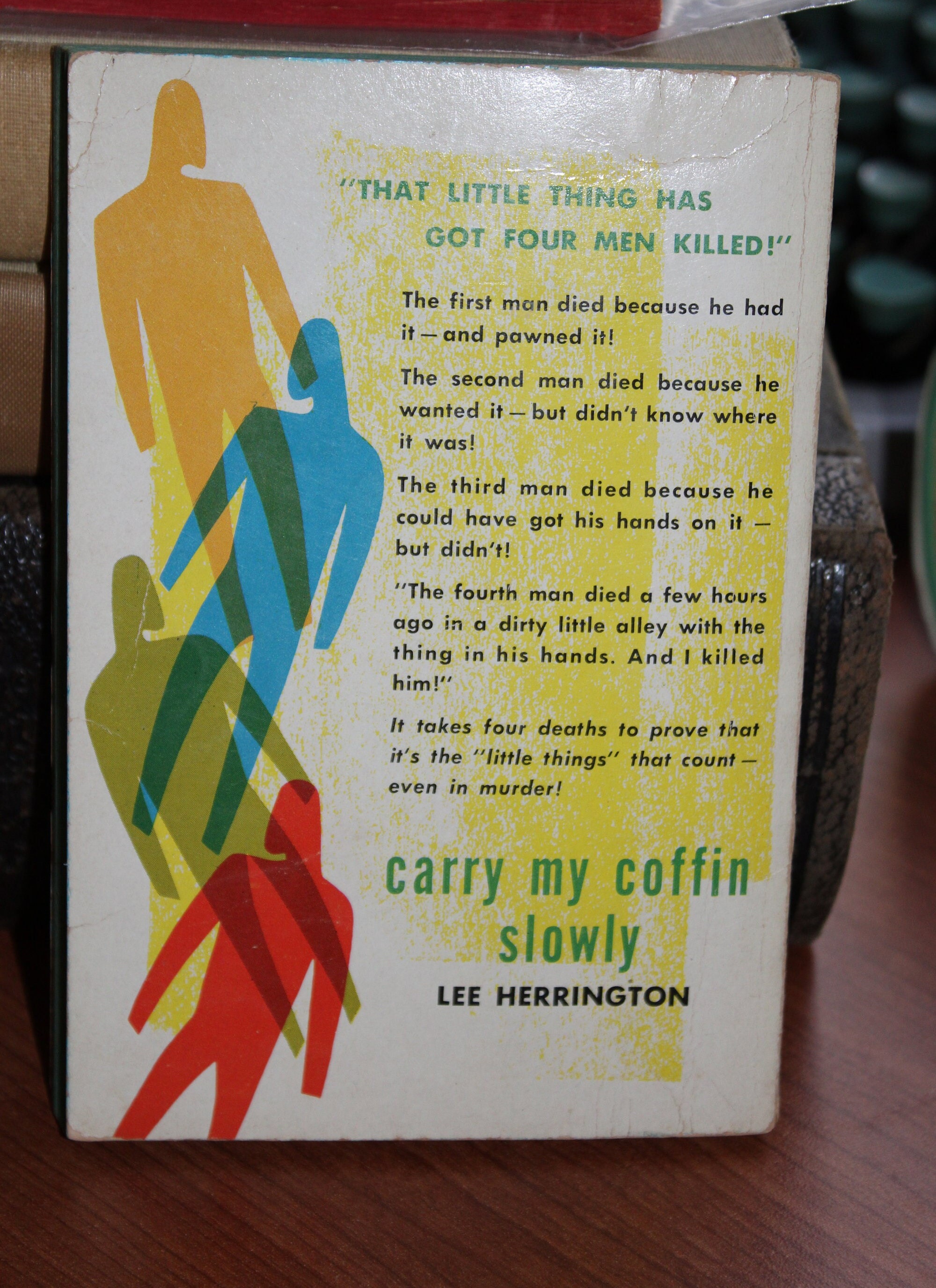 Vintage 50s Pulp Fiction, Carry My Coffin Slowly, by Lee Herrington
