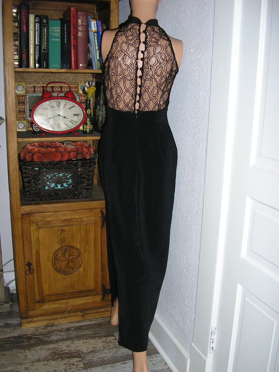 Vintage 80s Niteline Della Roufogali Size 4 Black Sheer - Etsy