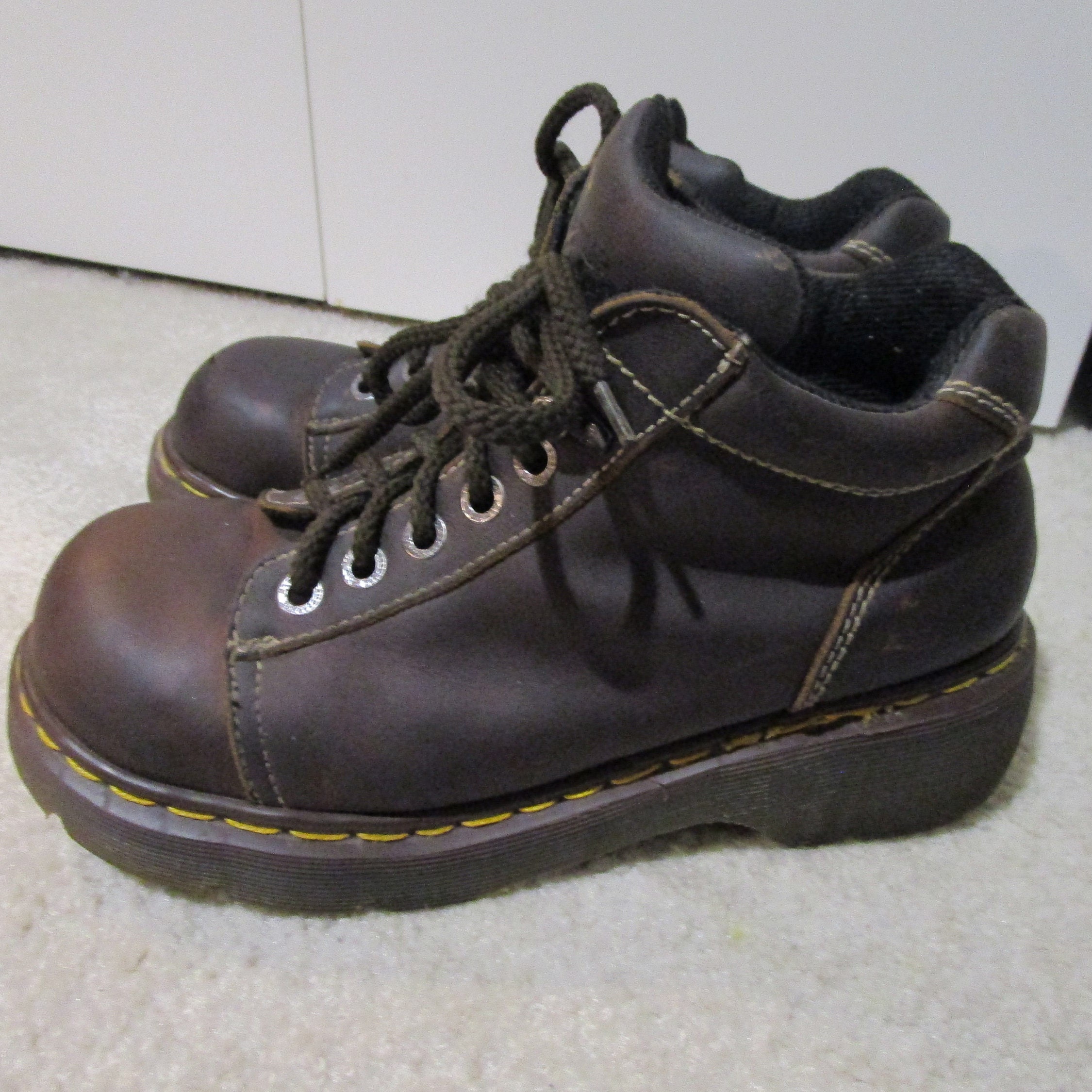 Vintage 90s, Doc Marten Brown Monkey Boots, Made in England, UK 8, US ...