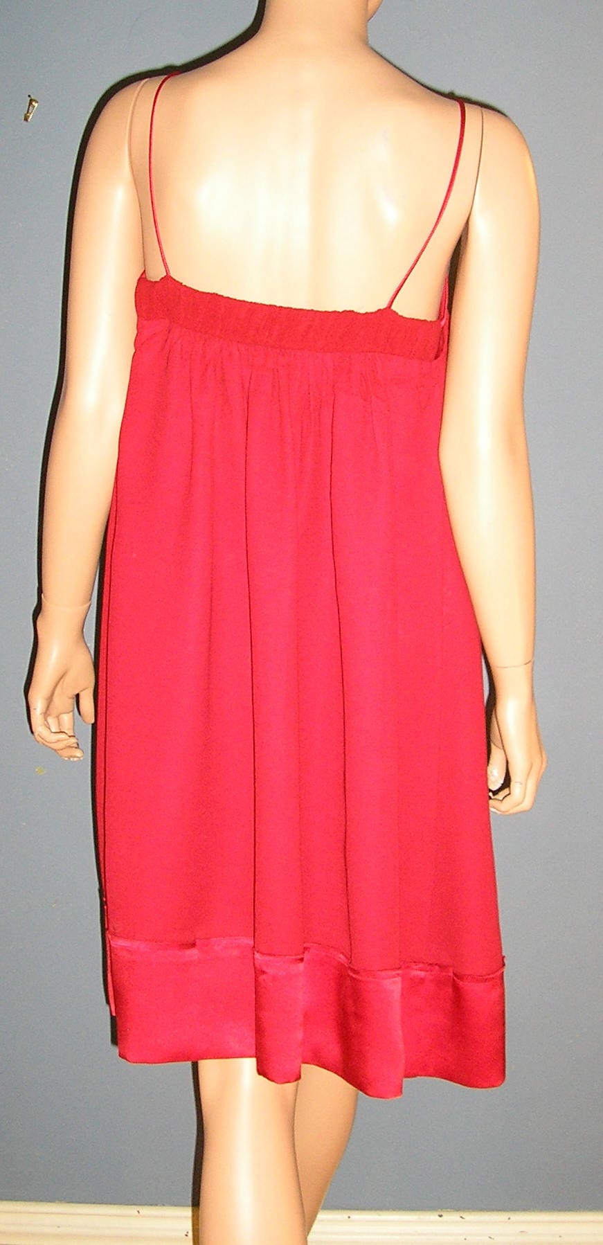 Vintage 80s Nicole Miller Collection Red Cocktail Dress - Etsy