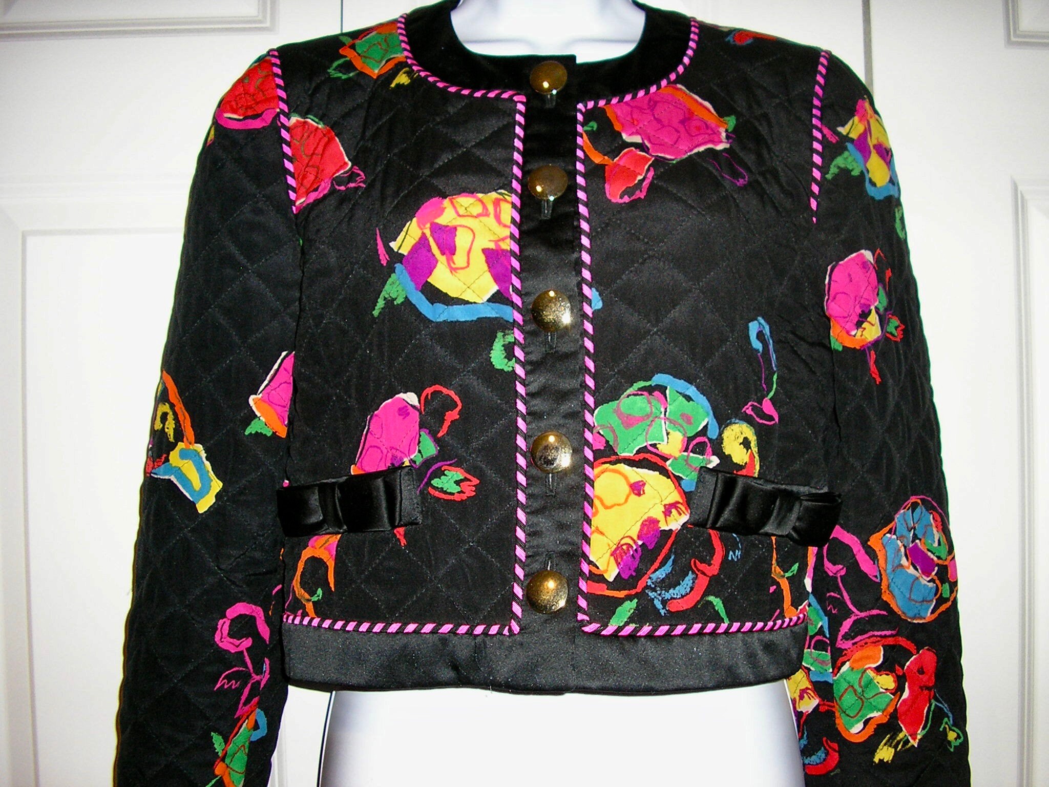 SALE, Vintage, Escada, Margaretha Ley, Silk Turtle Jacket SALE, Vintage, Escada, Margaretha Ley, Silk Turtle Jacket