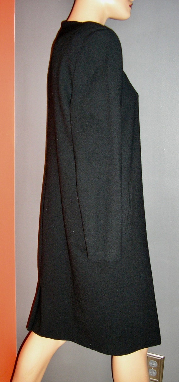 Vintage 80s, Caroma by Daymor, black, knit dress,… - image 3