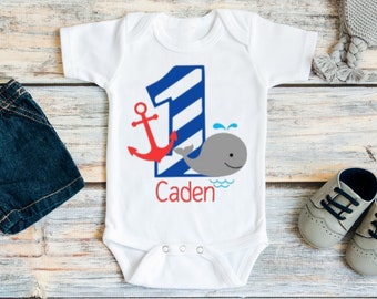 Baby Boy 1st Birthday Outfit, Whale 1st Birthday, Anchors Nautical Party, 1st Birthday Outfit, Baby Boy Nautical Birthday Outfit, Cake Smash