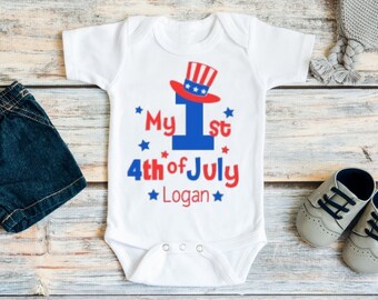 my first 4th of july outfit baby boy