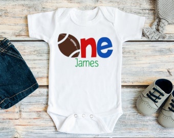 First Birthday Boy, Sports Birthday, Football Birthday, Smash Cake Outfit Boy, Boys First Birthday, Personalized First Birthday Gift