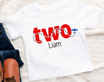 Airplane second birthday shirt, Airplane 2nd birthday boy shirt, Two year old birthday party, Pilot birthday shirt, Second bday, Two, 2