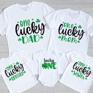 Lucky one birthday family shirts, St. Patrick's day first birthday, March first birthday shirt, Lucky one birthday party, Birthday crew
