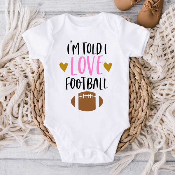 Baby Girl Football Etsy