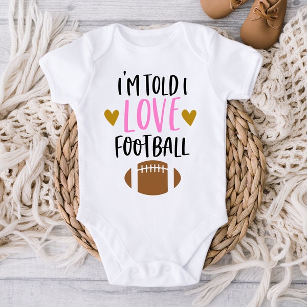 Football outfit baby girl, Football outfit, Football baby shower, Baby girl football outfit, Football outfit for newborn, Sports baby outfit