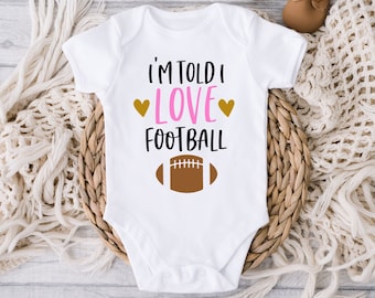 Football outfit baby girl, Football outfit, Football baby shower, Baby girl football outfit, Football outfit for newborn, Sports baby outfit