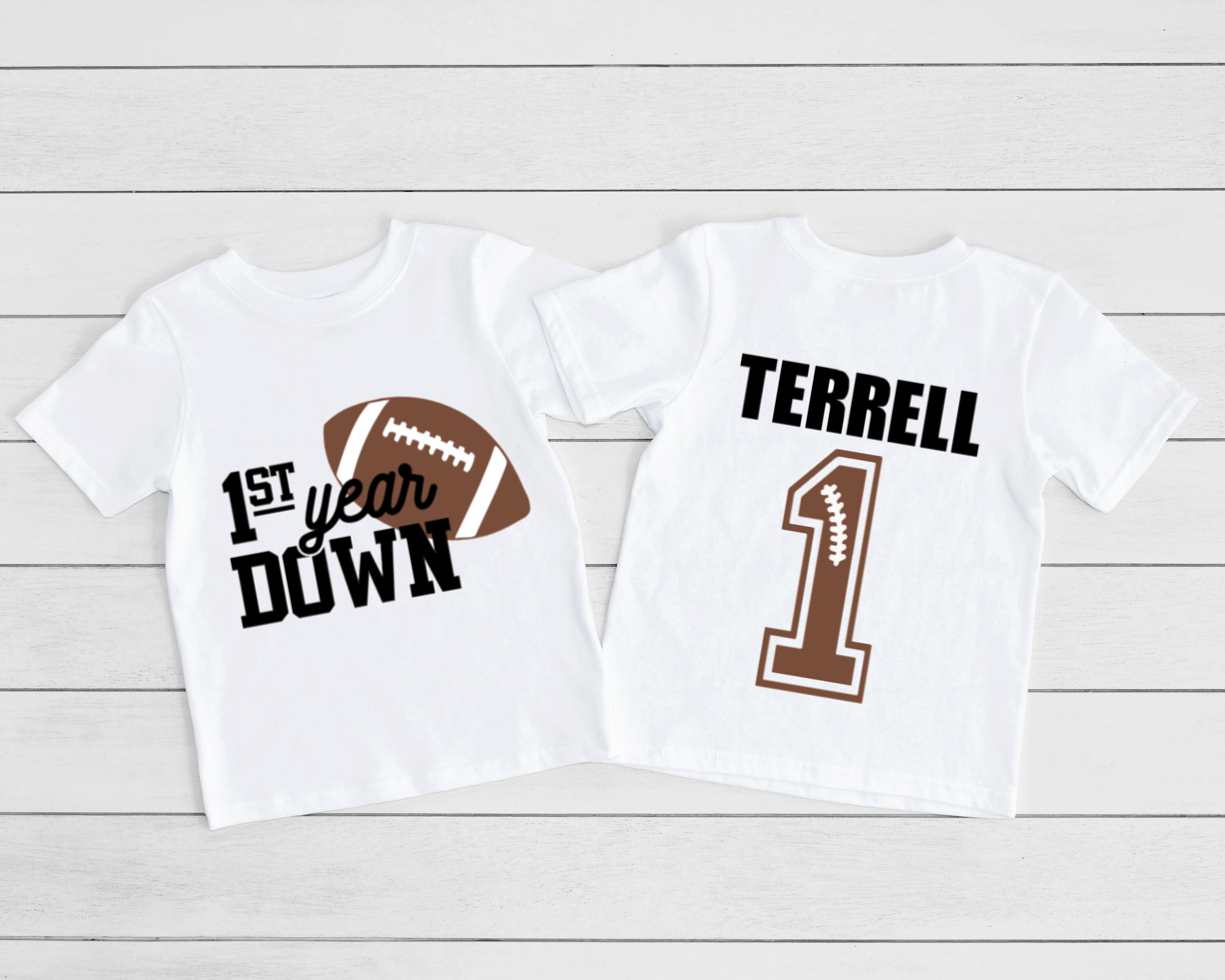 Football first birthday shirt Personalized first birthday Etsy