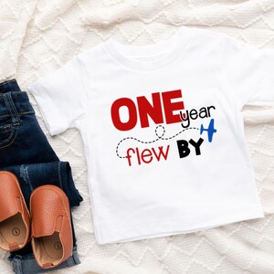 Airplane birthday family shirts, Airplane first birthday party, Custom names family birthday, Birthday boy shirt, Flight crew first birthday image 2