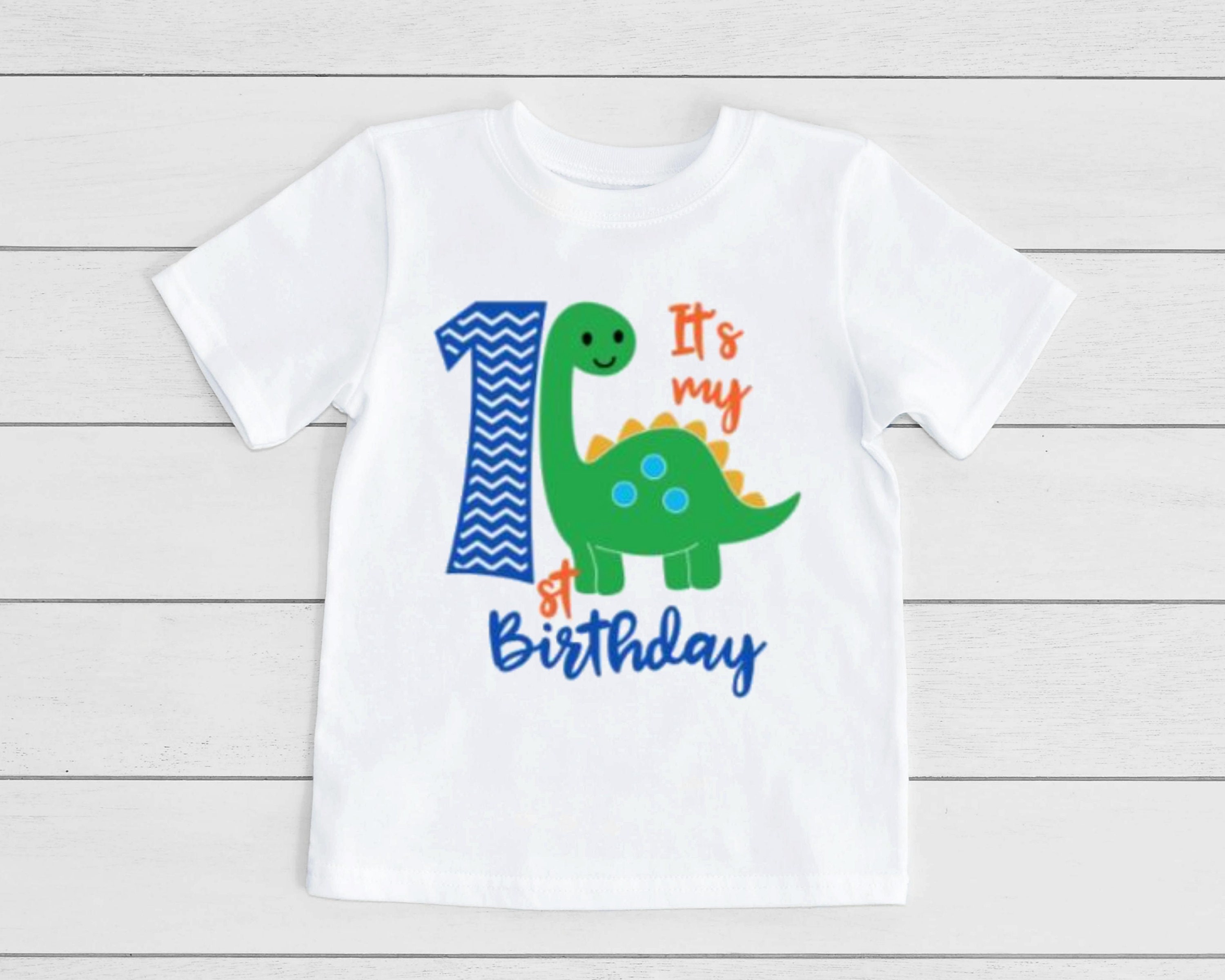 Dinosaur Birthday First Birthday Shirt Boy Boy Dinosaur | Etsy