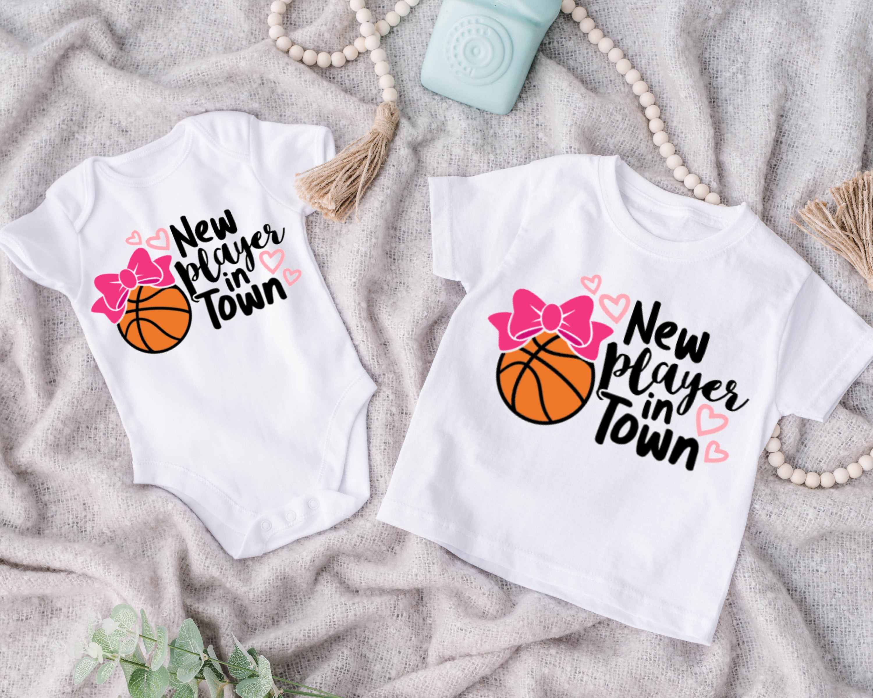 Baby Girl Basketball Basketball Pregnancy Announcement Baby Etsy