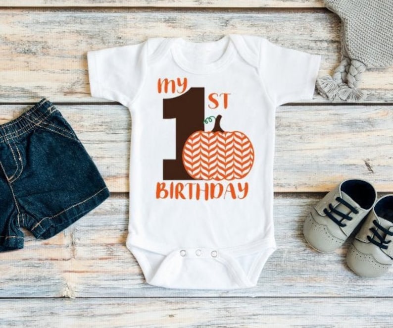 pumpkin first birthday outfit boy